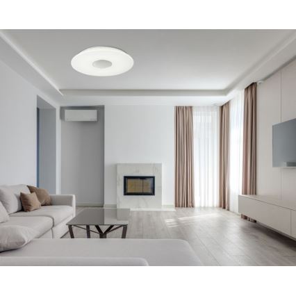 Globo - LED RGBW Стельовий світильник з регулюванням яскравості LED/50W/230V + пульт дистанційного керування