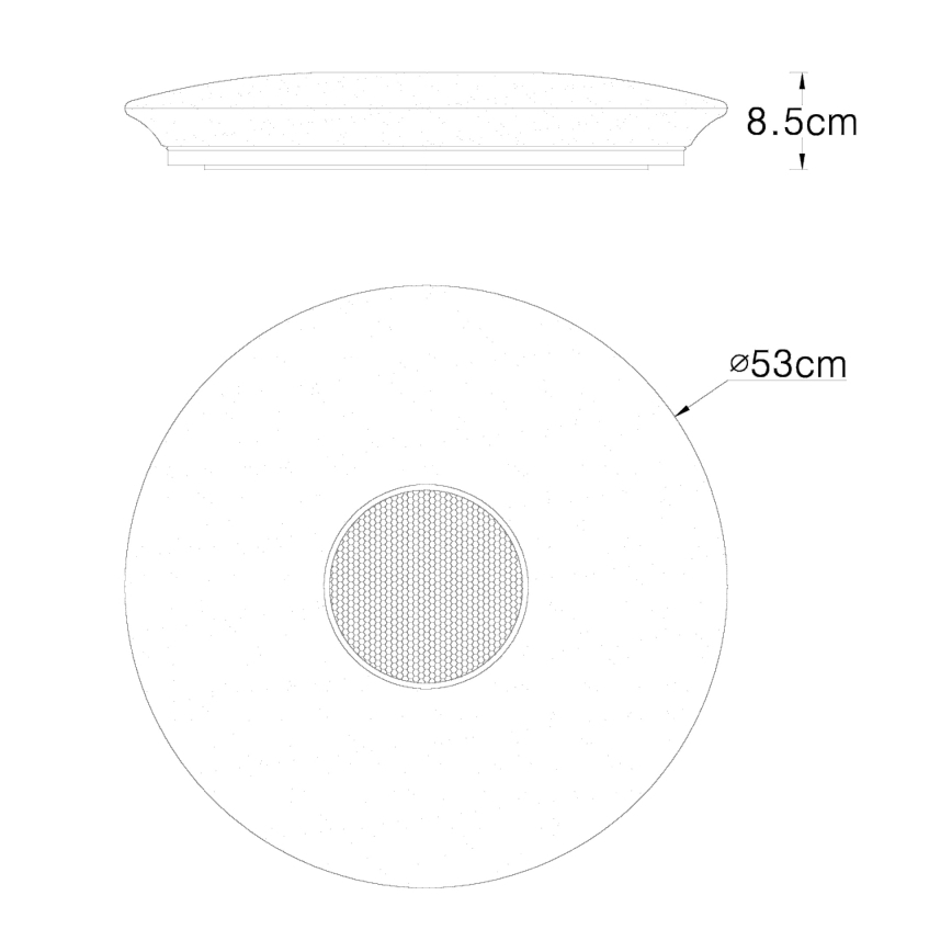 Globo - Потолочный RGBW-светильник с регулированием яркости LED/50W/230V + дистанционное управление