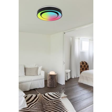 Globo - Стельовий RGBW-світильник з регулюванням яскравості LED/24W/230V 3000-6500K+ пульт дистанційного керування