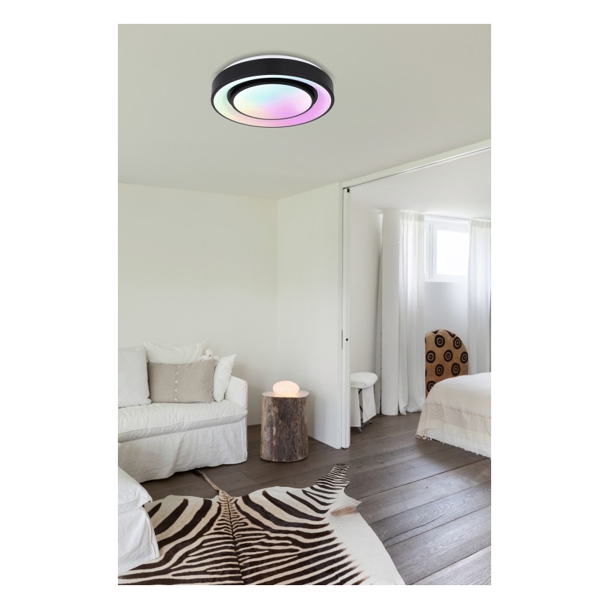 Globo - Стельовий RGBW-світильник з регулюванням яскравості LED/24W/230V 3000-6500K+ пульт дистанційного керування