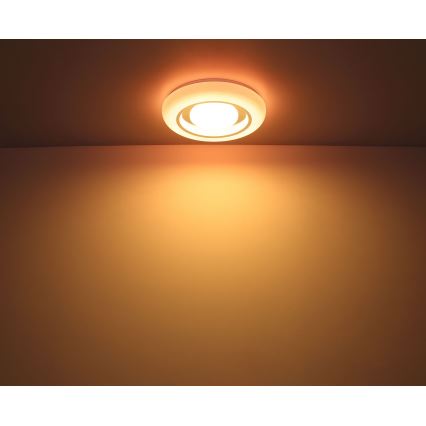 Globo - Стельовий RGBW-світильник з регулюванням яскравості LED/18W/230V 2700-6500K + пульт дистанційного керування