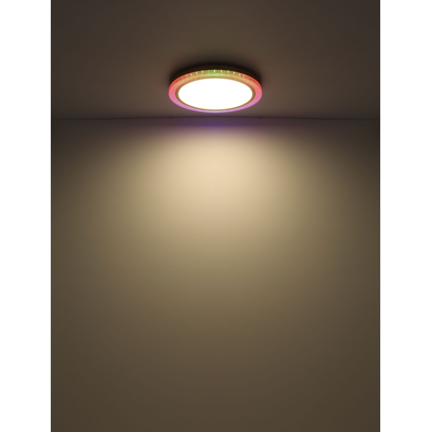 Globo - Стельовий RGBW-світильник з регулюванням яскравості LED/20W/230V 2700-6500K + пульт дистанційного керування