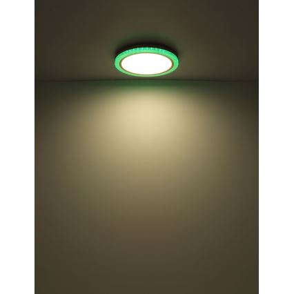 Globo - Стельовий RGBW-світильник з регулюванням яскравості LED/20W/230V 2700-6500K + пульт дистанційного керування