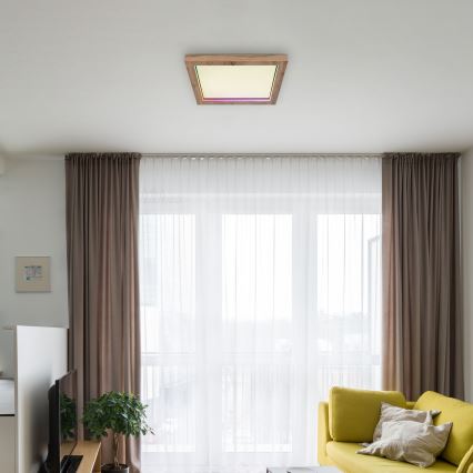 Globo - Стельовий RGBW-світильник з регулюванням яскравості LED/24W/230V 2700-6000K + пульт дистанційного керування