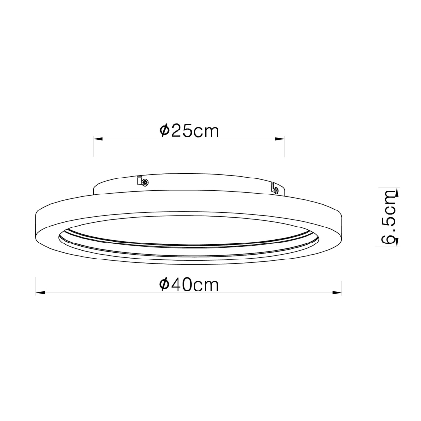 Globo - Стельовий RGBW-світильник з регулюванням яскравості LED/24W/230V 2700-6000K + пульт дистанційного керування
