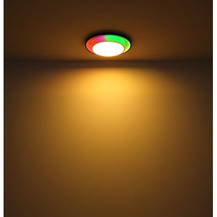 Globo - Стельовий RGBW-світильник з регулюванням яскравості LED/21W/230V 2700-6500K+ пульт дистанційного керування
