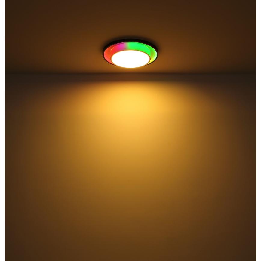 Globo - Стельовий RGBW-світильник з регулюванням яскравості LED/21W/230V 2700-6500K+ пульт дистанційного керування