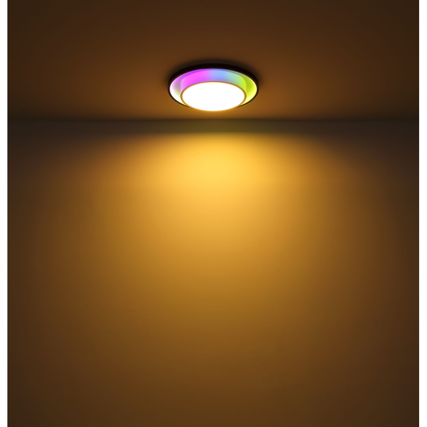 Globo - Стельовий RGBW-світильник з регулюванням яскравості LED/21W/230V 2700-6500K+ пульт дистанційного керування