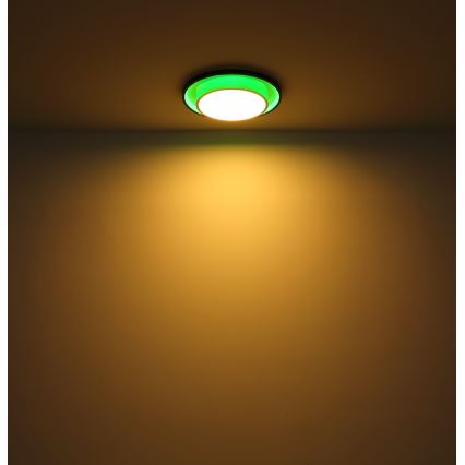 Globo - Стельовий RGBW-світильник з регулюванням яскравості LED/21W/230V 2700-6500K+ пульт дистанційного керування