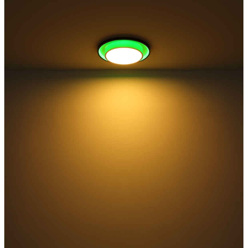 Globo - Стельовий RGBW-світильник з регулюванням яскравості LED/21W/230V 2700-6500K+ пульт дистанційного керування