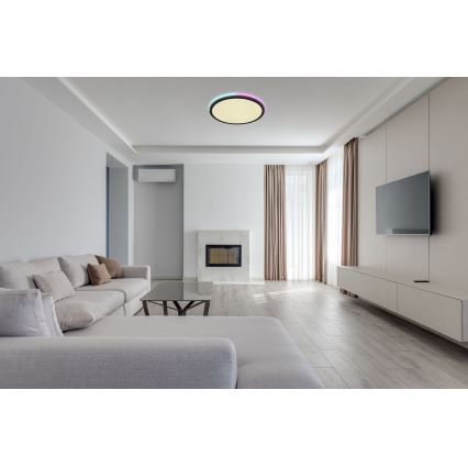 Globo - Стельовий RGBW-світильник з регулюванням яскравості LED/40W/230V 2700-6500K + пульт дистанційного керування