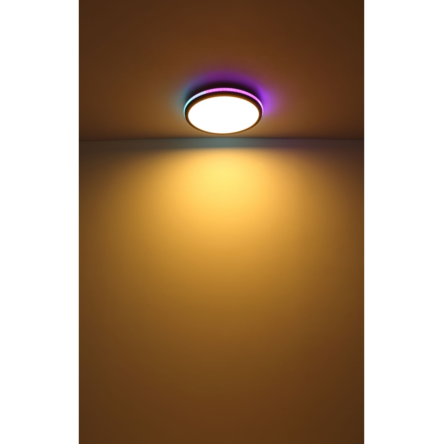 Globo - Стельовий RGBW-світильник з регулюванням яскравості LED/40W/230V 2700-6500K + пульт дистанційного керування