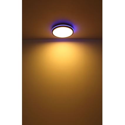 Globo - Светодиодный потолочный RGBW-светильник с регулированием яркости LED/40W/230V 2700-6500K + дистанционное управление
