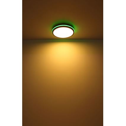 Globo - Светодиодный потолочный RGBW-светильник с регулированием яркости LED/40W/230V 2700-6500K + дистанционное управление