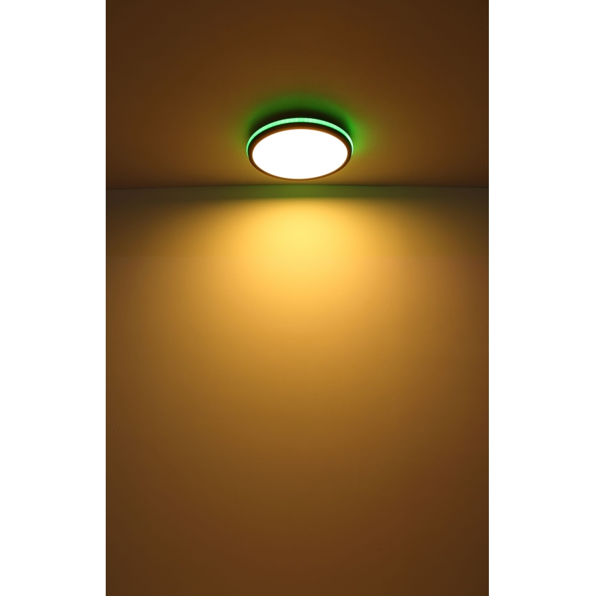 Globo - Светодиодный потолочный RGBW-светильник с регулированием яркости LED/40W/230V 2700-6500K + дистанционное управление