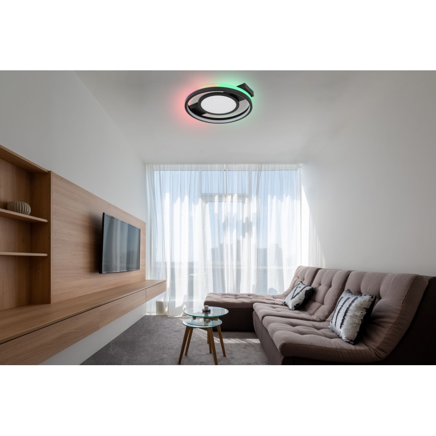 Globo - Светодиодный потолочный RGBW-светильник с регулированием яркости LED/40W/230V 3000-6500K + дистанционное управление