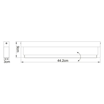 Globo 41498B - LED Настенный светильник для ванной комнаты SUSI LED/12W/230V IP44