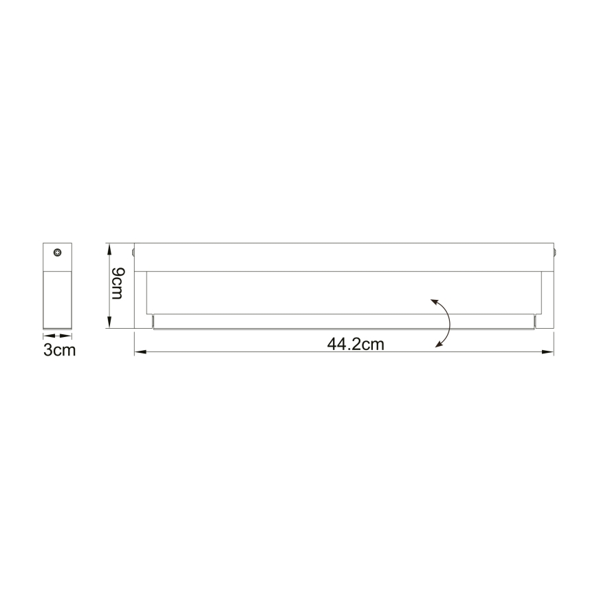 Globo 41498B - LED Настенный светильник для ванной комнаты SUSI LED/12W/230V IP44