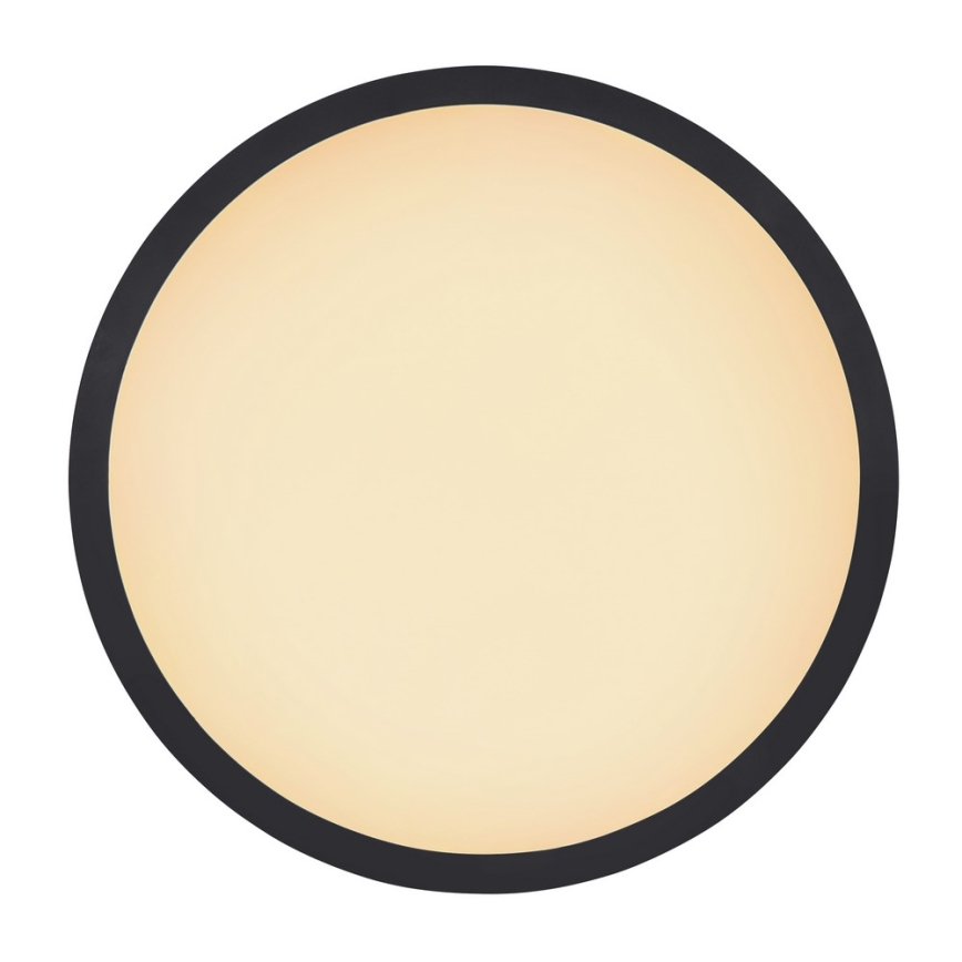 Globo - Светодиодный потолочный светильник для ванной комнаты с регулированием яркости LED/18W/230V диаметр 29,4 см IP44 черный