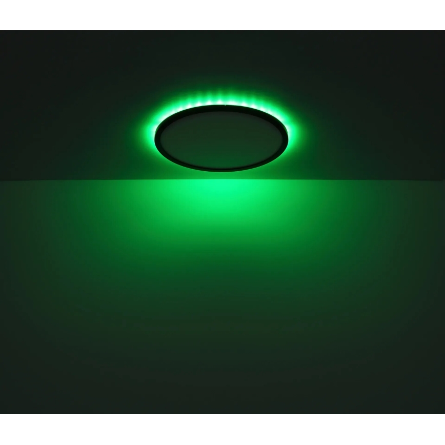 Globo - LED RGB Стельовий світильник для ванної з регулюванням яскравості LED/18W/230V 3000-6000K + пульт дистанційного керування IP44 чорний