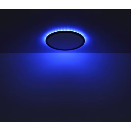 Globo - LED RGB Стельовий світильник для ванної з регулюванням яскравості LED/18W/230V 3000-6000K + пульт дистанційного керування IP44 чорний