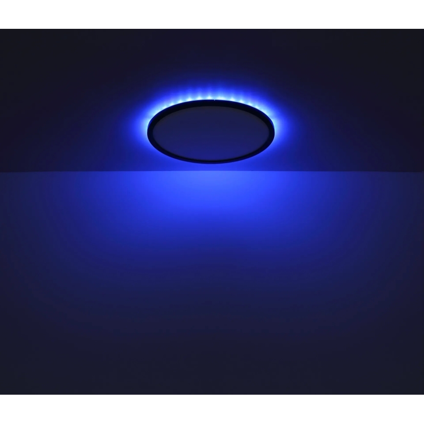 Globo - LED RGB Стельовий світильник для ванної з регулюванням яскравості LED/18W/230V 3000-6000K + пульт дистанційного керування IP44 чорний
