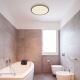 Globo - Светодиодный потолочный светильник для ванной комнаты с регулированием яркости LED/18W/230V диаметр 29,4 см IP44 коричневый