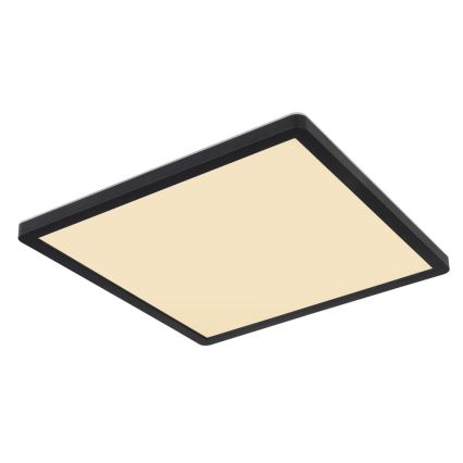 Globo - Стельовий LED світильник для ванної з регулюванням яскравості LED/18W/230V 29,4x29,4 см IP44 чорний