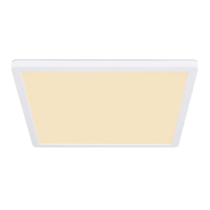 Globo - Стельовий LED світильник для ванної з регулюванням яскравості LED/18W/230V 29,4x29,4 см IP44 білий