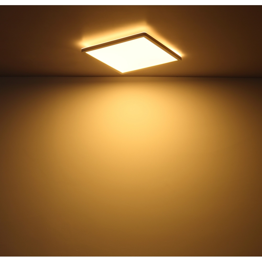 Globo - Стельовий LED світильник для ванної з регулюванням яскравості LED/18W/230V 29,4x29,4 см IP44 білий