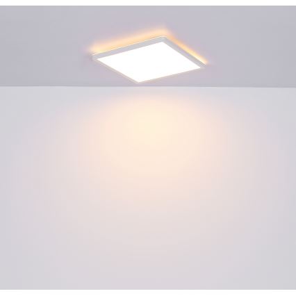 Globo - Стельовий LED світильник для ванної з регулюванням яскравості LED/18W/230V 29,4x29,4 см IP44 білий