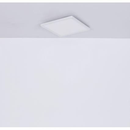 Globo - Стельовий LED світильник для ванної з регулюванням яскравості LED/18W/230V 29,4x29,4 см IP44 білий