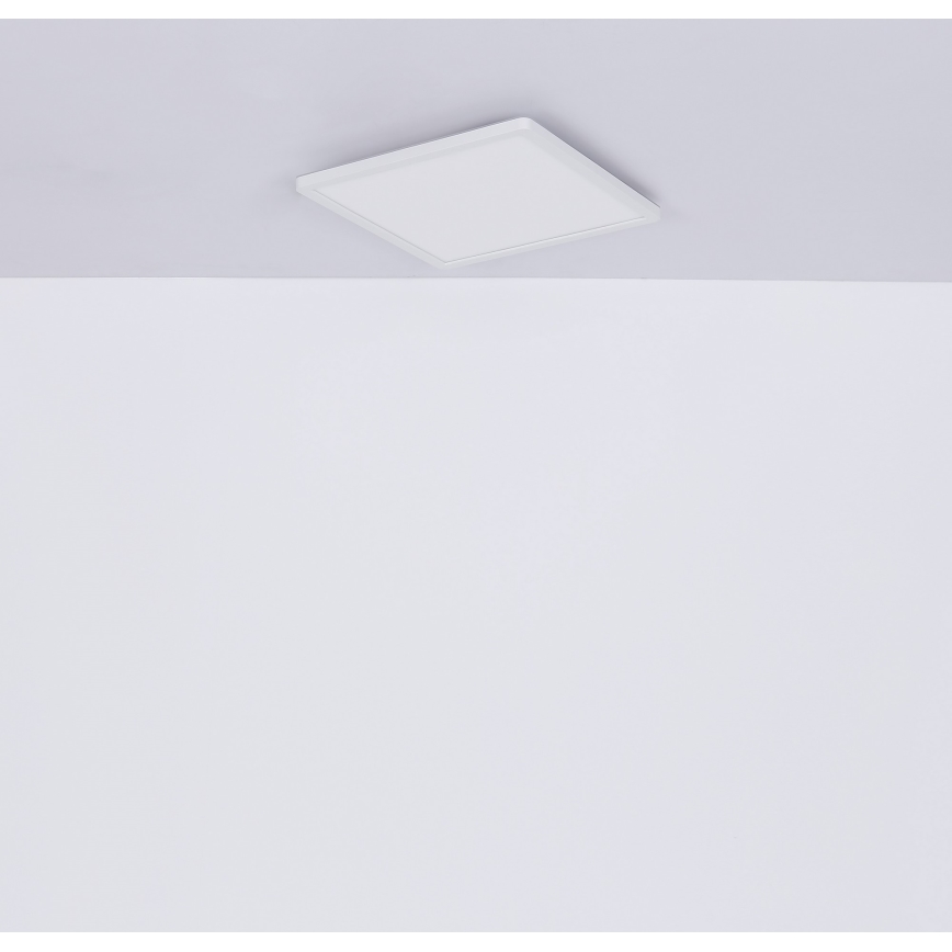 Globo - Стельовий LED світильник для ванної з регулюванням яскравості LED/18W/230V 29,4x29,4 см IP44 білий