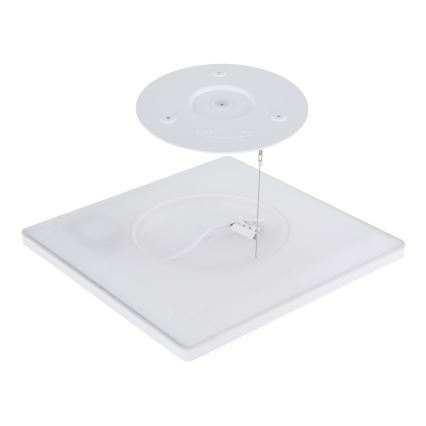 Globo - Стельовий LED світильник для ванної з регулюванням яскравості LED/18W/230V 29,4x29,4 см IP44 білий
