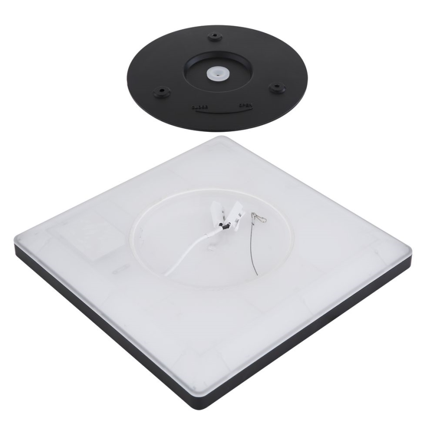 Globo - Светодиодный потолочный светильник для ванной комнаты с регулированием яркости LED/24W/230V 42x42 см IP44 черный