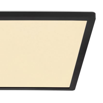 Globo - Стельовий LED світильник для ванної з регулюванням яскравості LED/24W/230V 42x42 см IP44 чорний