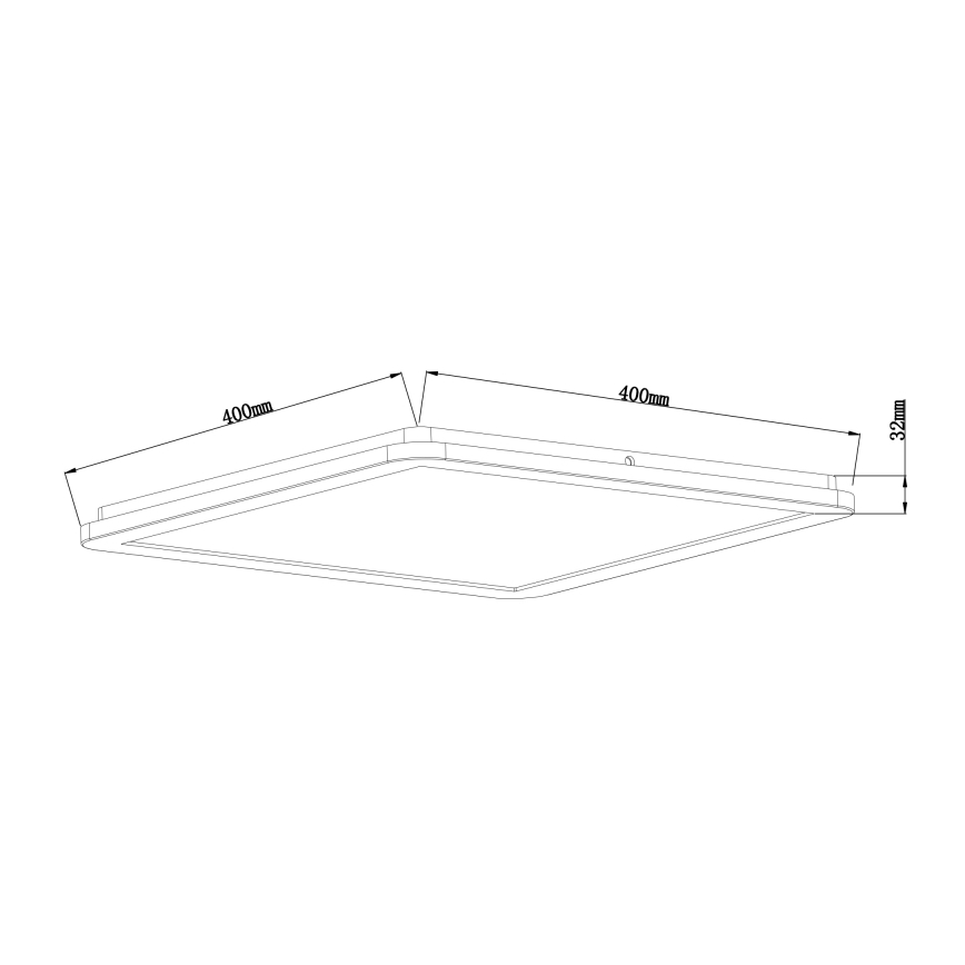 Globo - Светодиодный регулируемый потолочный светильник для ванной LED/24W/230V 42x42 см IP44 белый