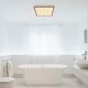 Globo - Стельовий LED світильник для ванної з регулюванням яскравості LED/24W/230V 42x42 см IP44 коричневий