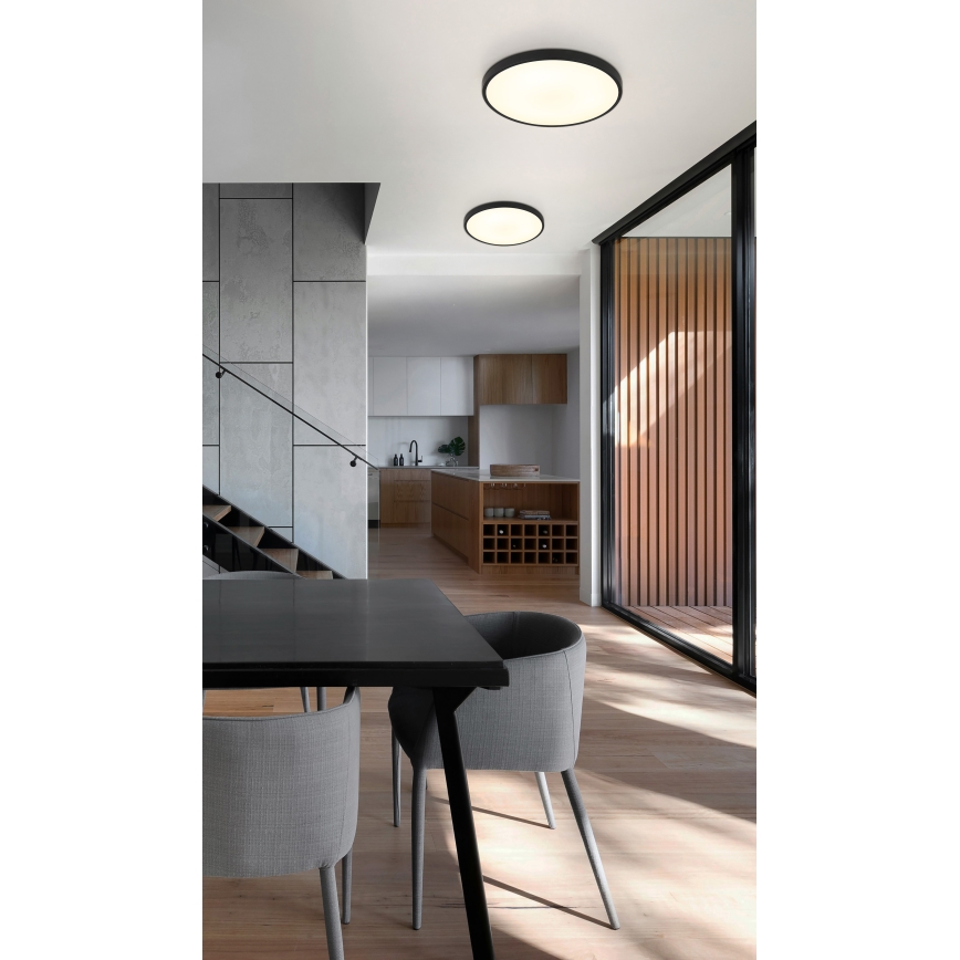 Globo - Стельовий LED світильник LED/15W/230V 4000K діаметр 23 см чорний