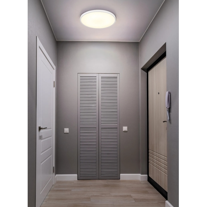 Globo - LED-потолочный светильник, 20 Вт / 230 В, 4000 К, диаметр 30 см, белый