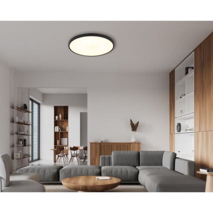 Globo - Стельовий LED світильник LED/32W/230V 4000K діаметр 40 см чорний