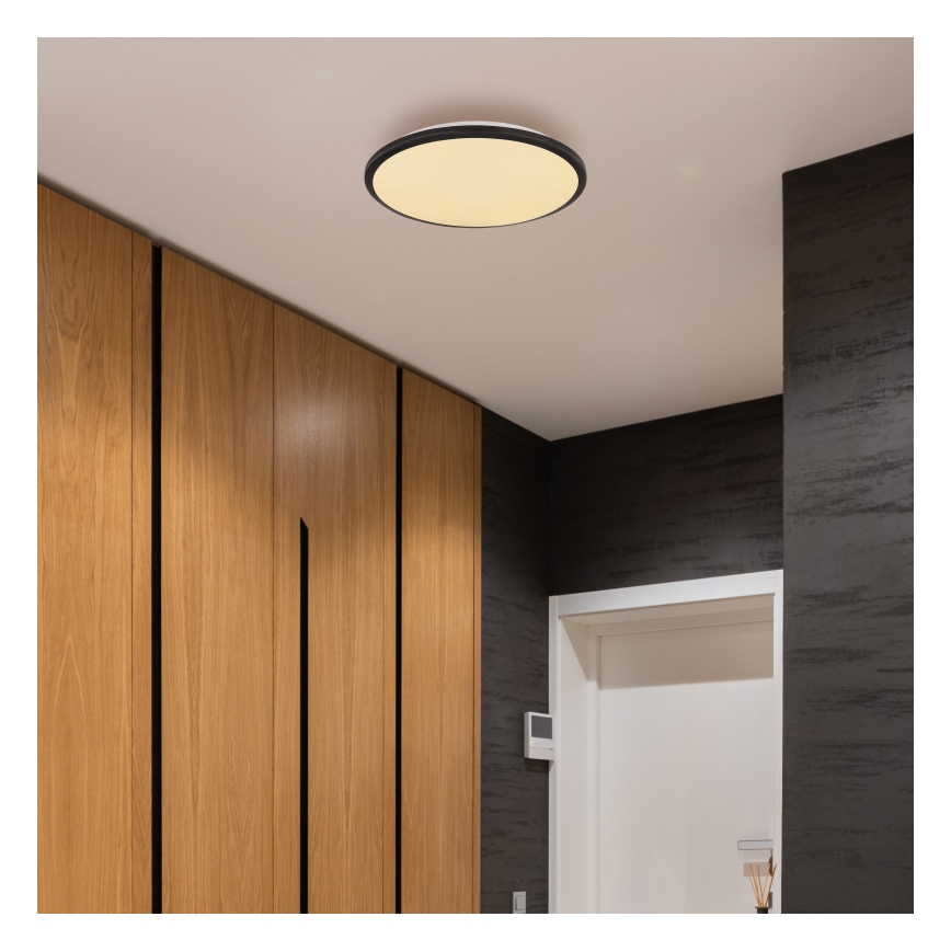 Globo - Стельовий LED світильник LED/18W/230V 3000K діаметр 35 см чорний