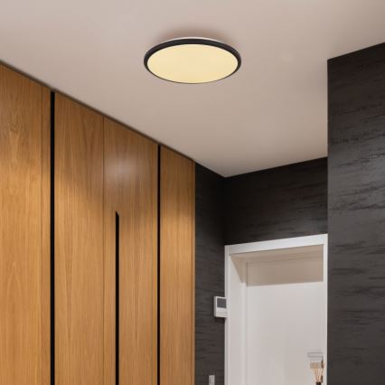Globo - Светодиодный потолочный светильник LED/18W/230V 3000K диаметр 35 см черный