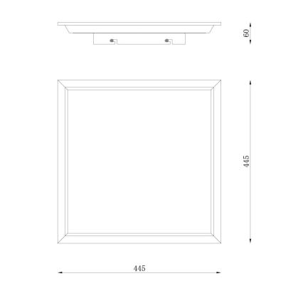 Globo - Стельовий LED світильник LED/24W/230V