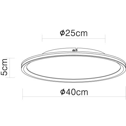 Globo - Светодиодный потолочный светильник LED/39W/230V диаметр 40 см