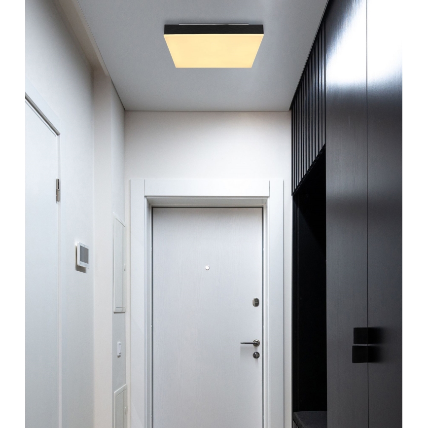 Globo - Стельовий LED світильник LED/18W/230V 30x30 см чорний