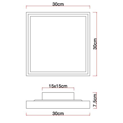 Globo - Светодиодный потолочный светильник LED/12W/230V 30 см 2700/4500/6500K