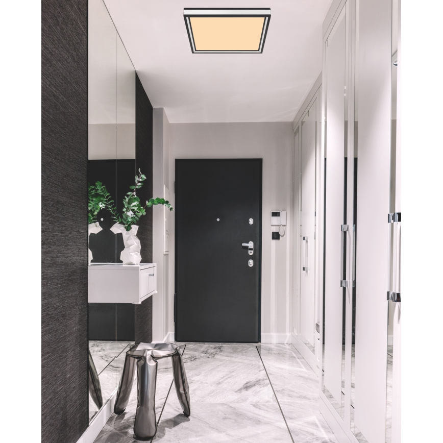 Globo - Стельовий LED світильник LED/12W/230V 30x30 см чорний/білий