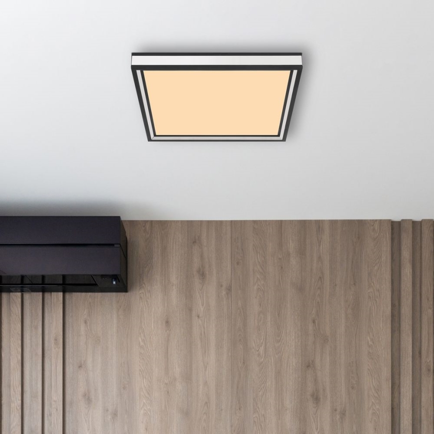Globo - Стельовий LED світильник LED/12W/230V 30x30 см чорний/білий