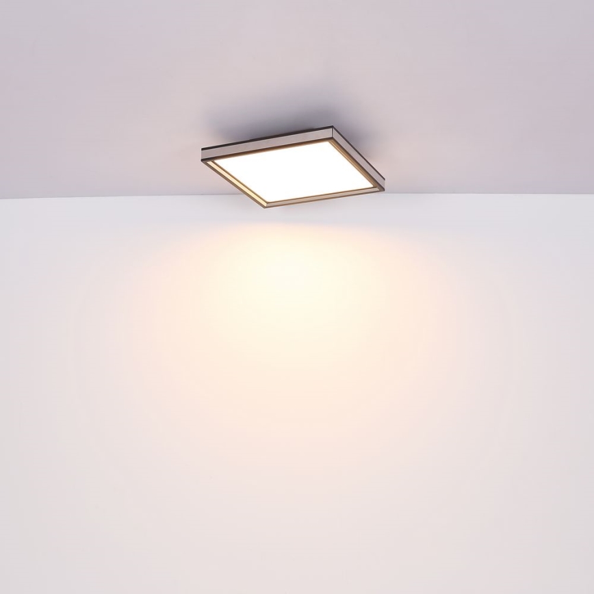 Globo - Стельовий LED світильник LED/12W/230V 30x30 см чорний/білий
